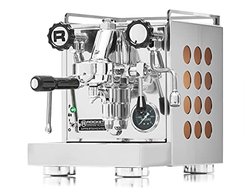 Rocket Appartamento Kupfer | Kompakte Siebträger Espressomaschine - Zweikreiser mit E61 Brühgruppe