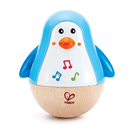 Hape Stehauf-Pinguin, Stehaufmännchen mit Klang, blau, ab 6 Monaten