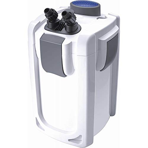 Akwado HW-703B Aquariumaußenfilter 1400 L/h 30 W mit 9 W UVC und 3 Stufen für Aquarien bis 600 Liter