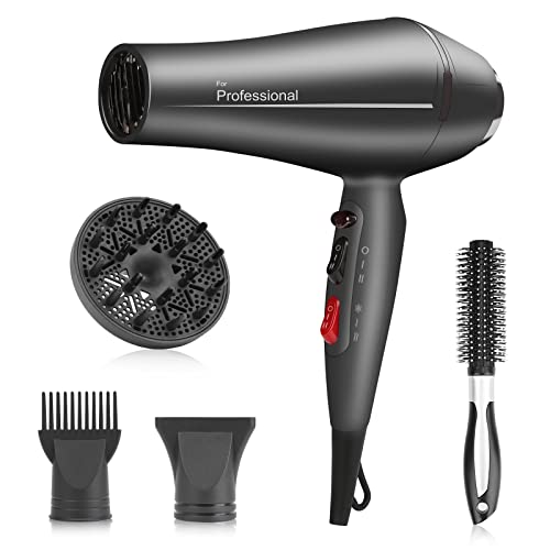 Faszin ionen Föhn, 2400w Superschneller Fön Professioneller Salon Haartrockner, Mit 4 Styling Diffusoren, Storm Series S100