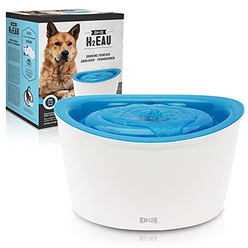 Zeus Trinkbrunnen für Hunde, weiß/blau, 6L