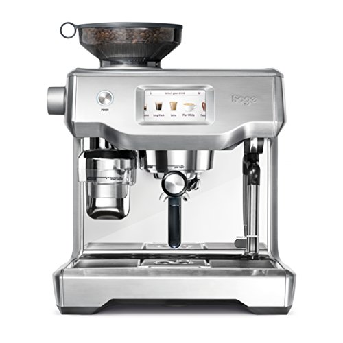 Sage Appliances Oracle Touch Kaffeemaschine, Espressomaschine mit Milchaufschäumer, SES990, Gebürsteter Edelstahl