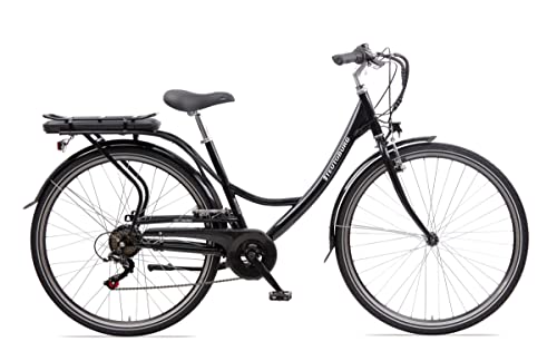 Teutoburg Senne Pedelec Citybike leicht Elektrofahrrad, 28 Zoll, mit 7-Gang Shimano Kettenschaltung, 250W und 10,4 Ah / 36 V Lithium-Ionen-Akku