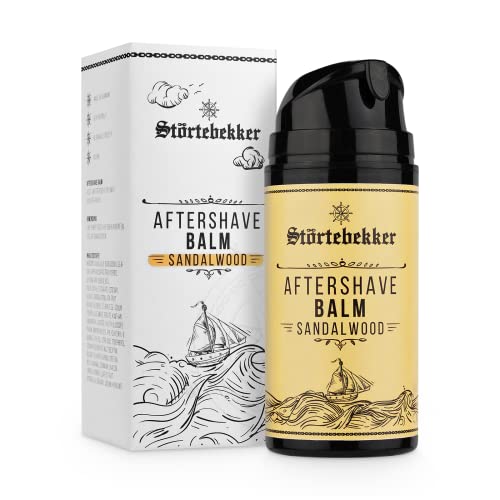 NEU: Störtebekker® Premium After Shave Balsam - Perfekt für die Nachbehandlung der Rasur - After Shave Herren - Angenehmer Sandelholz Duft - Aftershave Balm für Männer made in Germany