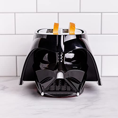 Uncanny Brands Star Wars Darth Vader Halo Toaster – leuchtet auf und macht Lichtschwertgeräusche