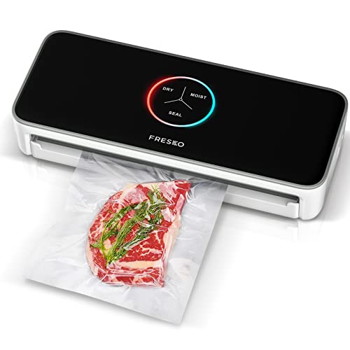 Fresko Vakuumiergerät, Automatische Sous Vide Vakuumiergerät für Lebensmittel, 20 Folienbeutel (V3)