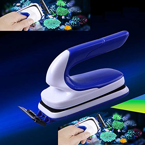 wecan Aquarium Glasreiniger, Aquarium Reiniger Magnet, Magnetischer Aquarium Magnet Pinsel für Fisch Tank Glas für Reinigungswerkzeug Floating Clean Brush mit Griffdesign