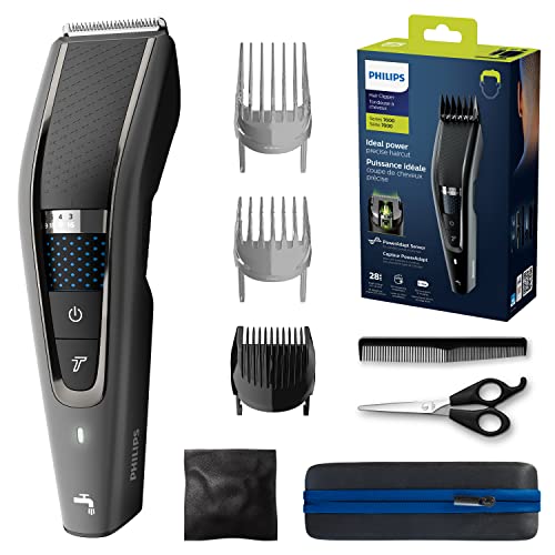 Philips Hair Clipper Series 7000 Haarschneider mit Trim-n-Flow-Technologie (Modell HC7650/15)