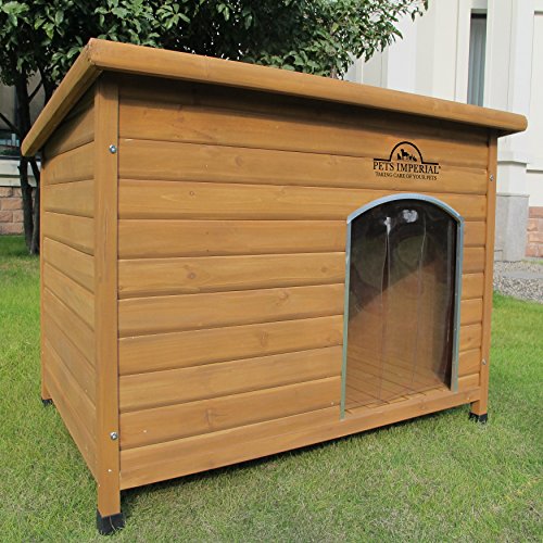 Pets Imperial® Haustiere Imperial® Extra Large Isoliert Holz Norfolk Hundehütte Mit Abnehmbarem Boden Für Einfache Reinigung