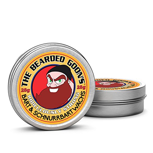 The Bearded Goon's LÄCHERLICH STARKE Bart & Lenkstangen Schnurrbart Wachs (2 Zinn) Stärkste halten für Schnurrbart, Bart und Gesichtsbehaarung - 28g (30 ml) Jeder