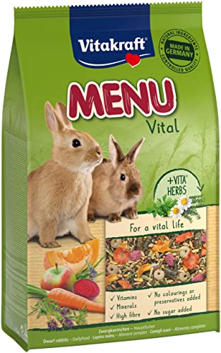 Vitakraft Nagerfutter Zwergkaninchen Menu Vital, 1x 3kg