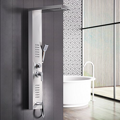 GD Duscharmaturen Regendusche Duscharmaturen Set Duschsysteme Badewanne Wasserfall-Duschwand aus Edelstahl