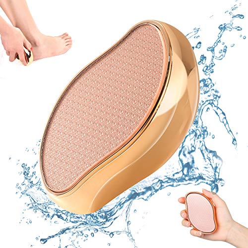 BEZOX 2in1 Nano Glas Hornhautentferner - Hochwirksame Hornhautfeile für samtweiche Füsse - Professionelle Fußpflege sicher & schnell Zur Hornhautentfernung auf nassen und trockenen Füßen
