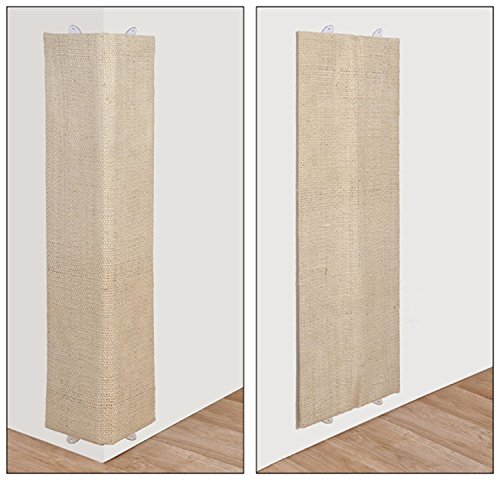 Meinposten Kratzbrett Katzenkratzbrett 80x28 cm Eckkratzbrett Kratzbaum Katzen Katze Sisal