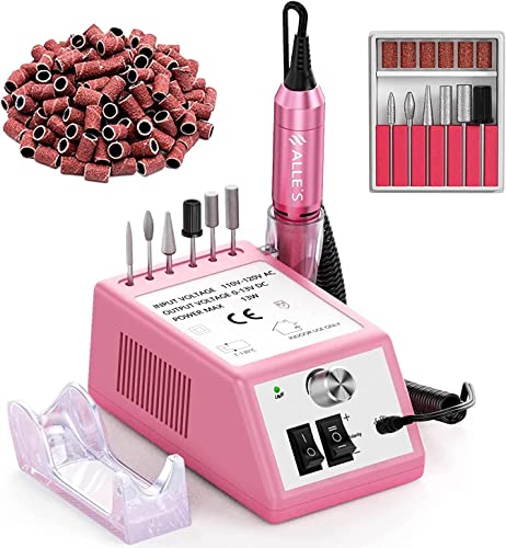 Elektrische Nagelfräser, Professionelles Nagelfräser Maniküre-Nagelfeile-Kit 20000 U/min Acryl-Gel-Nägel Polierwerkzeug Bohrer für den Heim- und Salongebrauch,Fräser Gelnägel,Geschenk zum Valentinstag