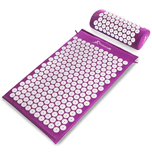 ProsourceFit Unisex Prosource Ps-1202-accuset-purple Acupressure And Pillow Purple Akupressurmatte und Kissen Set, Violett, Original EU
