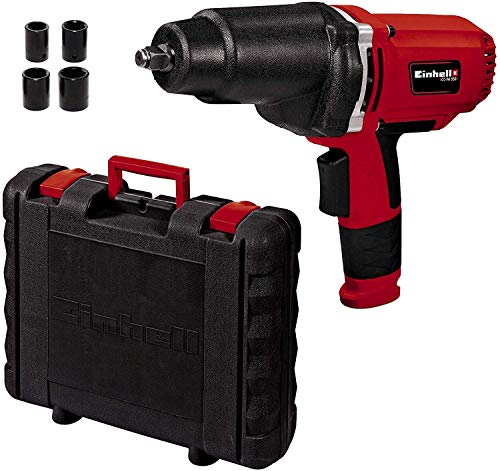 Einhell Kfz Schlagschrauber CC-IW 950 (950W, 2.300 1/min, 450 Nm, Softgrip, Wippschalter für Rechts-/Linkslauf, inkl. 4 Stecknüsse & Transportkoffer)