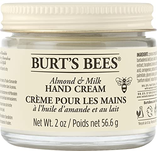 Burt's Bees® 99% natürliche feuchtigkeitsspendende Mandel- und Milch-Handcreme — 56,6 Gramm Glas