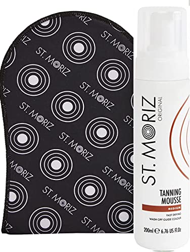 St Moriz Selbstbräunungs-Mousse Medium 200ml inkl. 1 St. Moriz Applikator-Handschuh