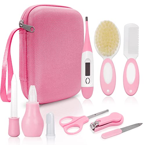 Idota Babypflege Set 9 teiliges Neugeborene Pflegen Kit für Baby Alltag Pflege Neugeborene Gesundheitswesen Rosa