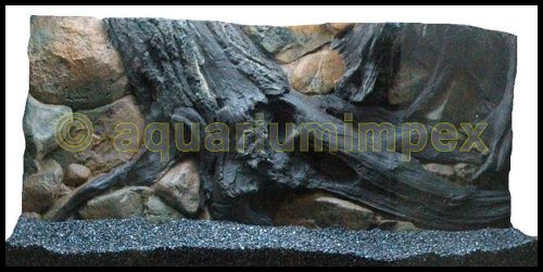 3D Rückwand 100x50 Aquariumrückwand Amazonas