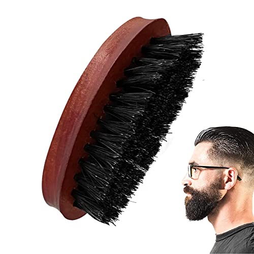 Bartbürste, Taschen-Bartbürste Natürliche Wildschweinborsten, Maße ca 85 x 32 mm, Für die tägliche Bartpflege von Bart oder Vollbart
