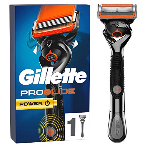 Gillette ProGlide Power Nassrasierer Herren, Rasierer + 1 Rasierklinge mit 5-fach Klinge, Geschenk Männer