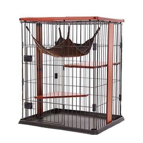 XIAOHAOYU Cat Cage Playpen Kennel Crate Höhe Katze-Haus-Möbel Chinchilla-Käfig Pet Enclosure