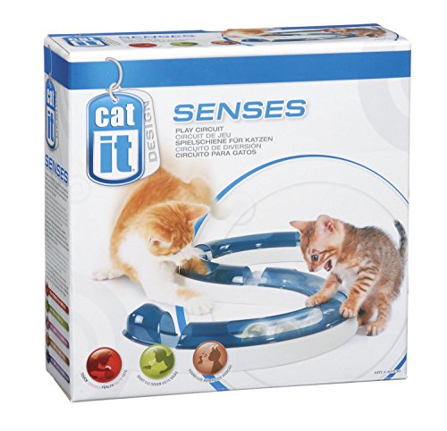 Catit Design Senses Spielschiene, Play Circuit, inklusive Ball, für Katzen, 1 Stück (1er Pack)