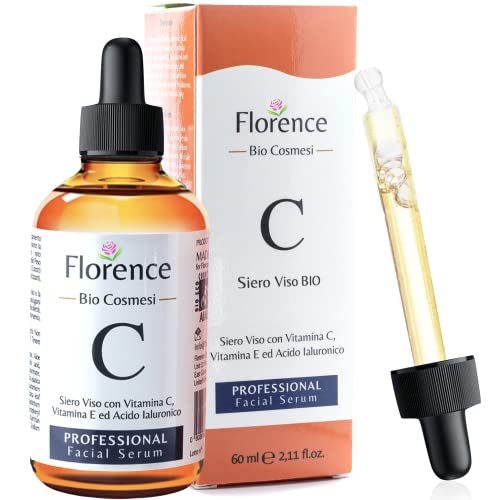 Größe 60 ml. BIO Hyaluron Serum mit Vitamin C/E Hochkonzentriert. Dermaroller geeignet. Gesichtsserum mit Organischen Anti Falten/Age Inhaltsstoffen. Vegan Naturkosmetik für Gesicht/Augenpartie