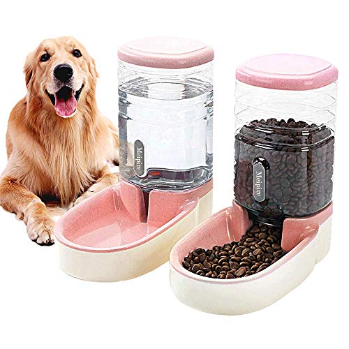 Meijeegu Futterspender für Haustiere, 3,8L, Futterspender und Wasserspender Mit Futterschaufel Set für kleine und große Hunde, Katzen und Haustiere