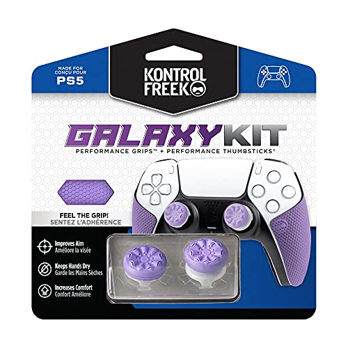 KontrolFreek Galaxy for PlayStation 5 | パフォーマンスサムスティックとパフォーマンスグリップ | Galaxy purple