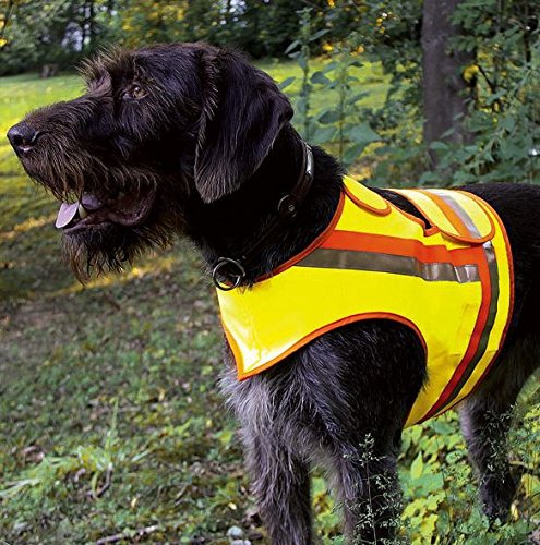 Hunde-SIGNALWESTE Reflektorweste Hunde-Warnweste AKAH Dackel und Terrier