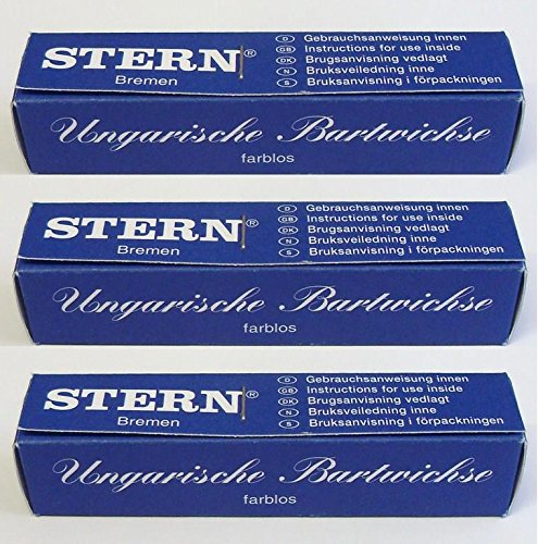 3er: Stern Original Ungarische Bartwichse 8ml