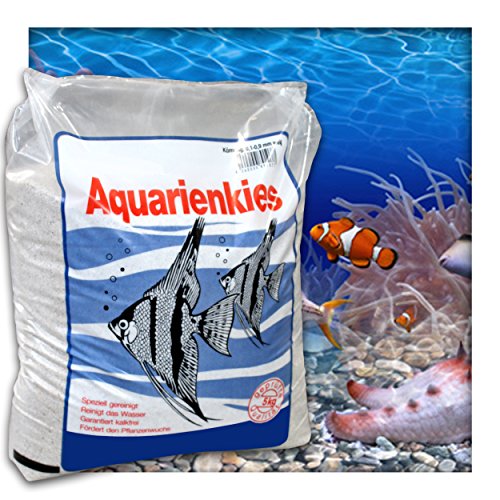 Aquariensand Aquariumsand Bodengrund 0,1-0,9 mm Aquarienkies hochrein Naturweiss 10 kg