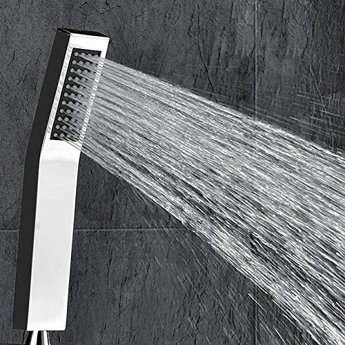 S R SUNRISE Moderne Handbrause Wasserfall Badezimmer Silber Anti-Kalk-Düsen Duschkopf Messing Chrom Srsh011